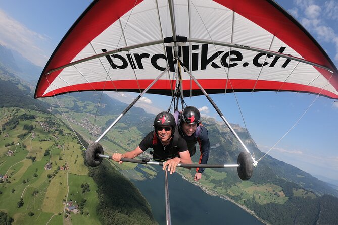 Birdlike Hang Gliding Lucerne - The launch: what you actually do (3 to 4 steps)