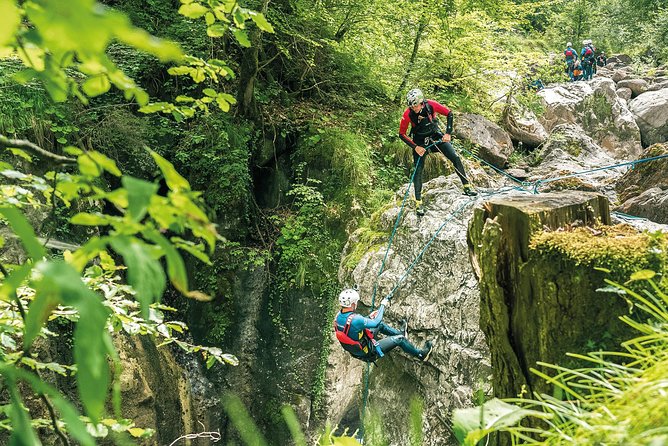 Canyoning Interlaken with OUTDOOR - Inside the canyon: clambering, white-water pools, chutes, and slides