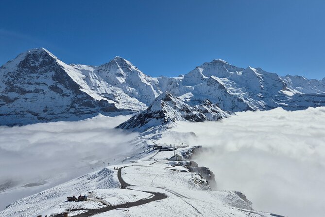 Cheese and chocolate on mountain summit - Meeting Weronika at Top Station Männlichen, plus the Kleine Scheidegg change