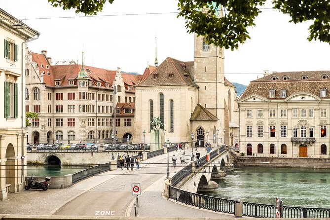 Einstein in Zurich: Walk in Time Exploration Game and Tour - The City Stops: Münsterbrücke, Paradeplatz, and the Rest You Reach by Clue