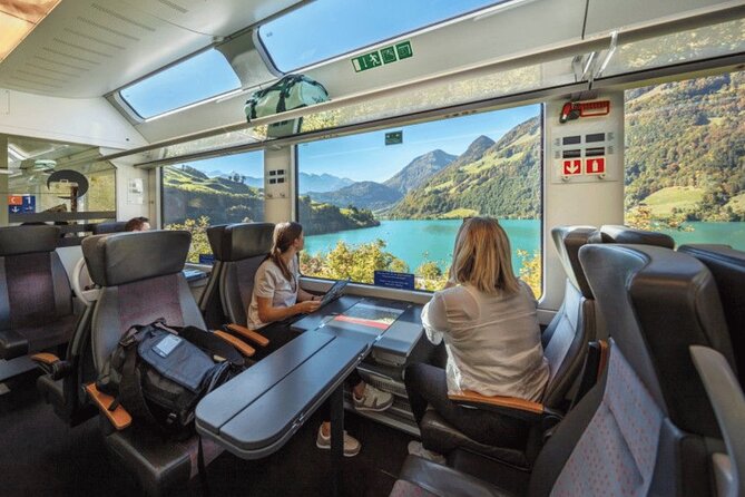 Exclusive Panoramic Train Journey though the Heart of Swiss - Brienz: a scenic pause with the Lake of Brienz in focus