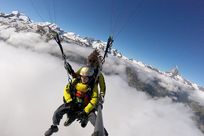 FLYMATTERHORN VIP Paragliding from Zermatt, With Matterhorn View - The flight itself: tandem paragliding around the Matterhorn