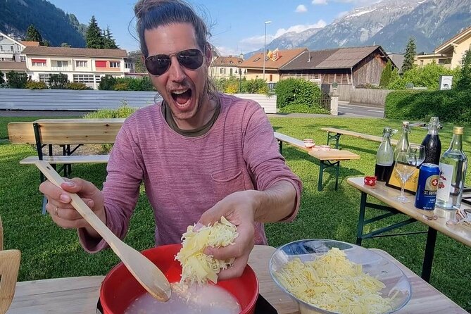Fondue Cooking Class and Cheese Workshop in Switzerland - Fondue Villa and the Swiss cheese chef setup