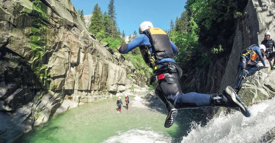 From Interlaken: Grimsel Gorge Canyoning Tour - Jumps and slides: where you get adrenaline without losing control