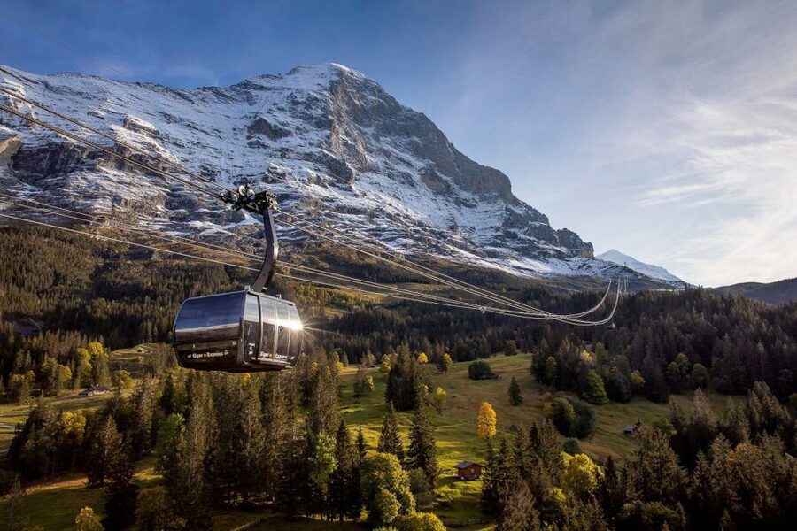 From Interlaken: Guided Tour to Jungfraujoch - Top of Europe - Grindelwald Terminal to Eiger Glacier: gondola views that feel like a movie