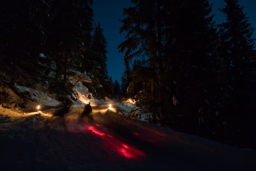 From Interlaken: Night Sledding - A realistic expectation of the wow factor