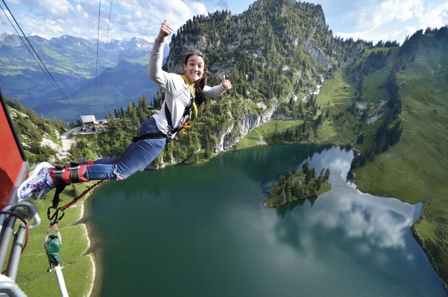From Interlaken: Stockhorn Bungee Jump - Safety and instruction you can actually feel in your shoulders