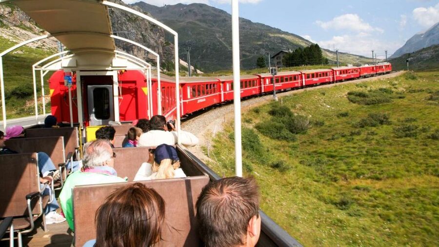 From Lake Como or Milan: Bernina Red Train Tour to St.Moritz - Getting to Tirano by private car, then leaving the roads behind