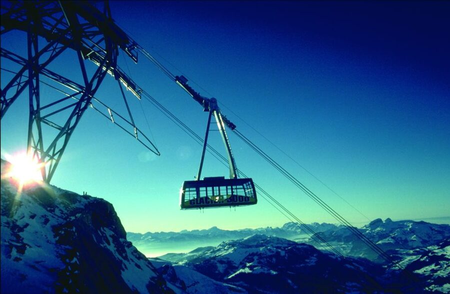 From Montreux: Glacier 3000 Day Trip - The suspension bridge and the 24-peak view: the main wow factor
