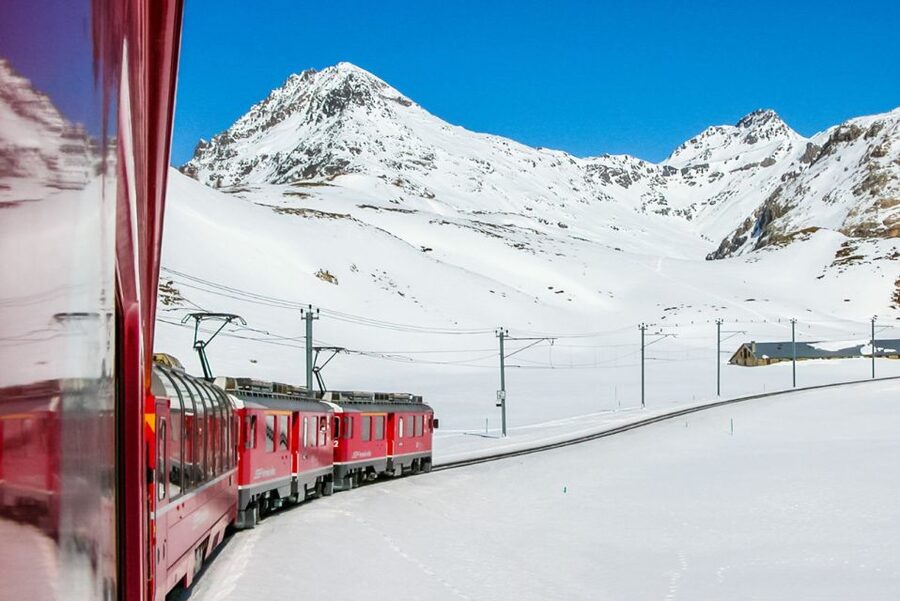 From Saint Moritz: Bernina Red Train with Winery Tasting - Getting off in Tirano for a real break