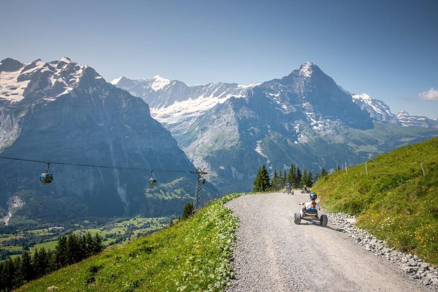 From Zurich: Grindelwald First Cable Car & Interlaken - Cliff Walk and the 40-Meter One-Rope Suspension Bridge