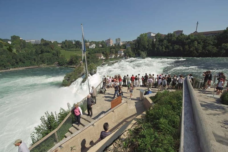 From Zurich: Stein am Rhein and Rhine Falls - Schloss Laufen and Rhine Falls: the sound, the lift, and the best angles