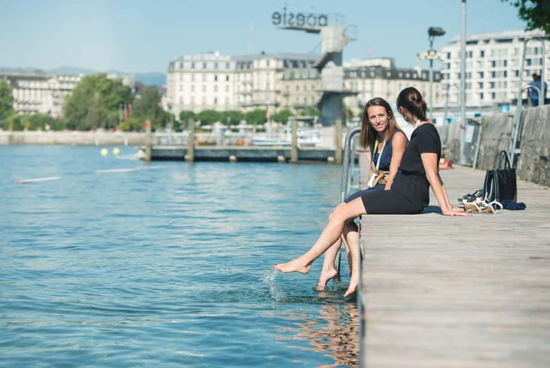 Geneva Walk & Cruise:The secrets of the Jet D'eau & apéritif - Geneva’s water story, told through Jet d’Eau and the Rhône
