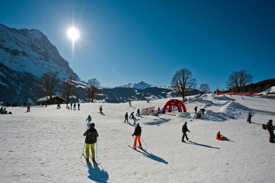 Grindelwald: Sledding at Bodmi Arena - More than sledding: the beginners area feel you want in the Jungfrau region