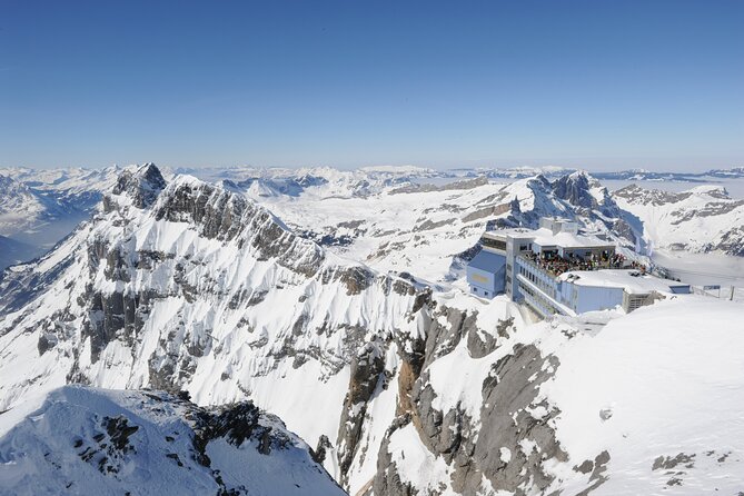 Guided Excursion to Mount Titlis Eternal Snow and Glacier from Lucerne - Mt. Titlis summit time: Eternal snow, Glacier Cave, and Cliff Walk