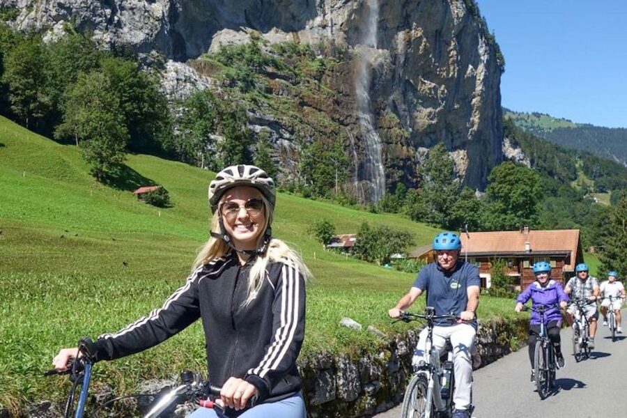 Interlaken: 72 Waterfalls Valley & Lauterbrunnen E-Bike Tour - Lauterbrunnen village time: waterfall valley energy up close