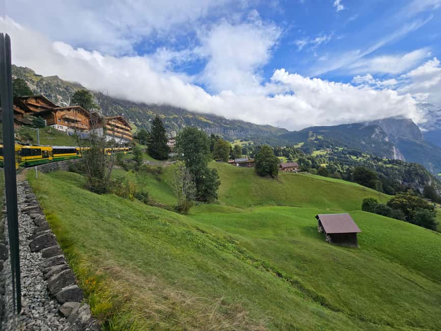 Jungfraujoch afternoon roundtrip from Interlaken - Kleine Scheidegg, where the train ride is part of the show