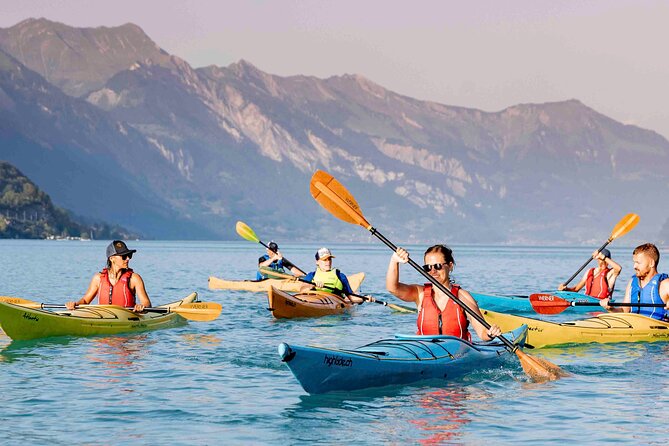 Kayak Tour of the Turquoise Lake Brienz - Photos on Lake Brienz, and how to keep your phone out of trouble