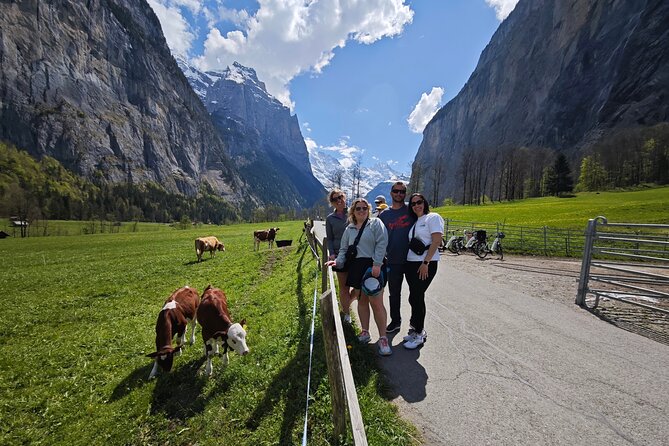 Lauterbrunnen Valley Waterfalls E-bike Tour with Swiss Picnic - Swiss picnic lunch in the middle of the valley