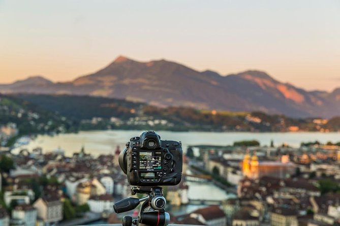 Lucerne by Night Photo Tour - Stop 1: Chapel Bridge at night, where reflections do the work