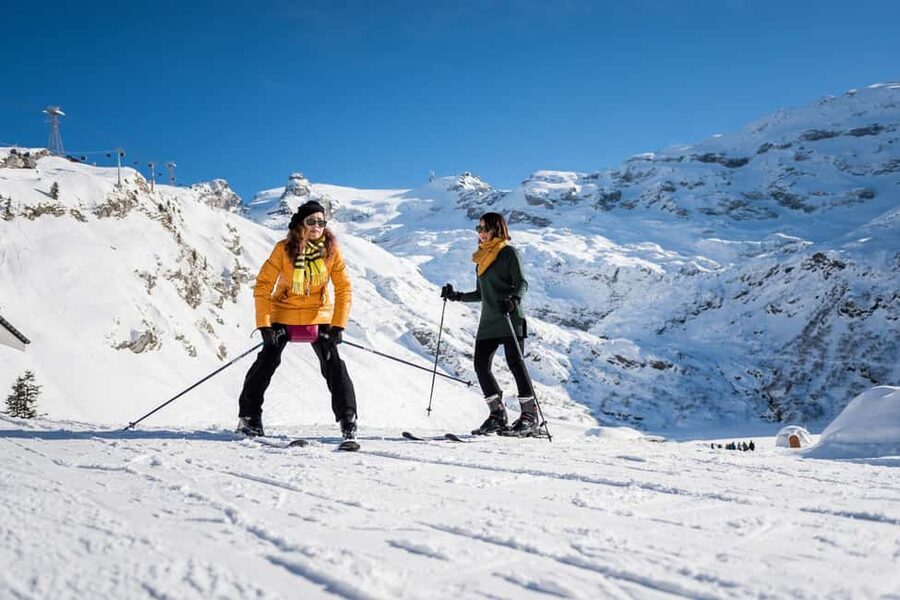 Lucerne: Mount Titlis First time Ski Experience - Your first steps skiing at the Trübsee beginner area