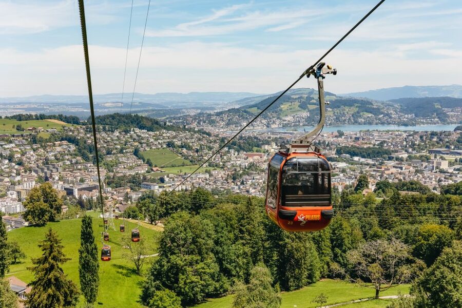Lucerne: Mt. Pilatus Cable Car, Cogwheel Train & Lake Cruise - Lake Lucerne by boat: the calm landing at Cruise Pier 2