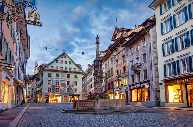 Lucerne Old Town Private Walking Tour - Weinmarkt: a square where you feel how trade and civic life worked