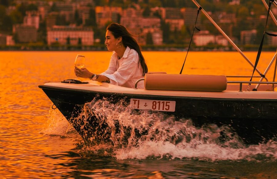 Lugano Lake: 1 hour Boat Rental - What you will see from the water near central Lugano