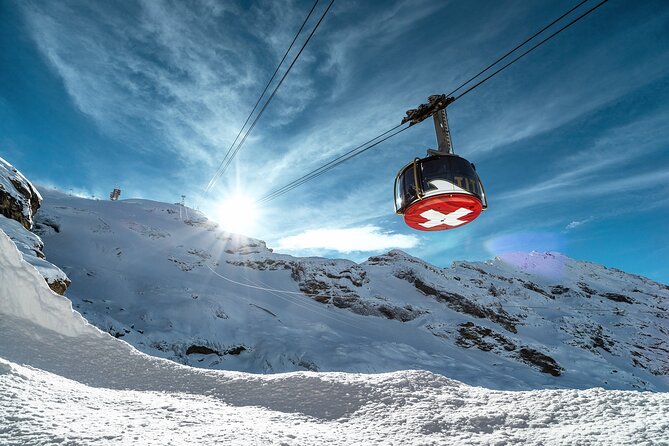 Mount Titlis Cable Car with Ice Flyer and Lucerne from Zurich - Engelberg and the Rotair rotating cable car climb
