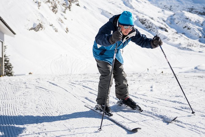 Mt. Titlis First Time Ski Experience from Zurich - Trübsee snow park: where first-time skiing actually becomes possible