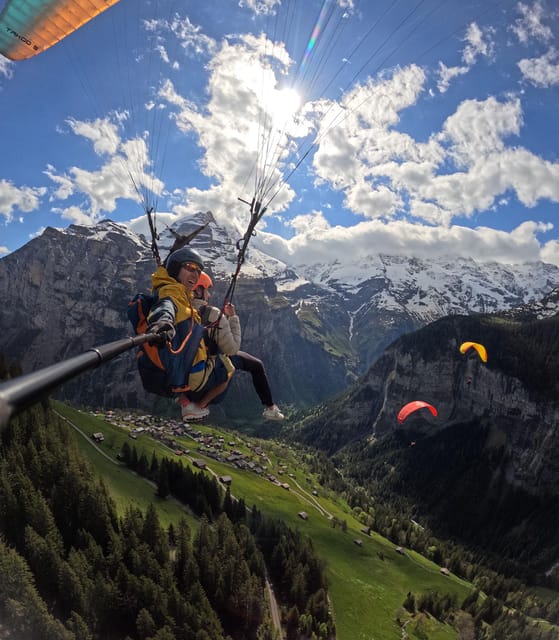 Mürren: Paragliding over Lauterbrunnen Cliffs and Waterfalls - Landing in Stechelberg and what to do afterward