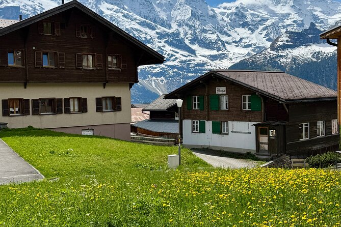 Private day trip to Lauterbrunnen Interlaken and Mürren - Stechelberg cable car: the steep ride up to car-free Mürren