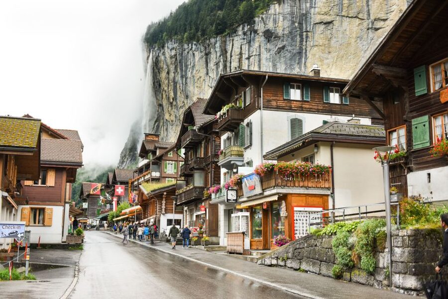 Private Tour from Zurich to Jungfraujoch - The Top of Europe - Lauterbrunnen on the way down: waterfalls and meadow colors