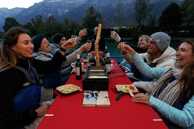 Raclette Rafting in Interlaken - The Dinner Moment: What Raclette Feels Like at Night