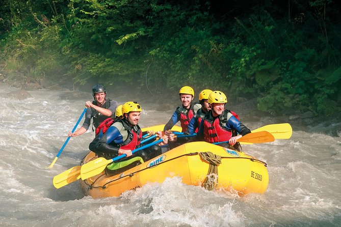River Rafting Lütschine in Bernese Oberland - The drift to Lake Brienz, swim time, and the end-of-rapids glow