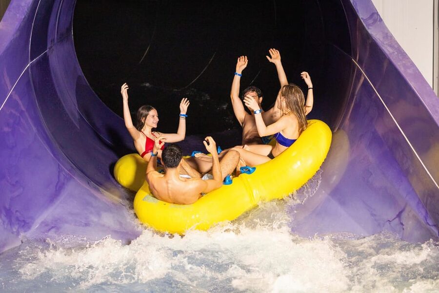 Rivera-Ticino: Splash e Spa Tamaro 4-Hour Waterpark Ticket - The thrill lineup: Cannon Bowl, Twister, and Gravity Killer raft drops
