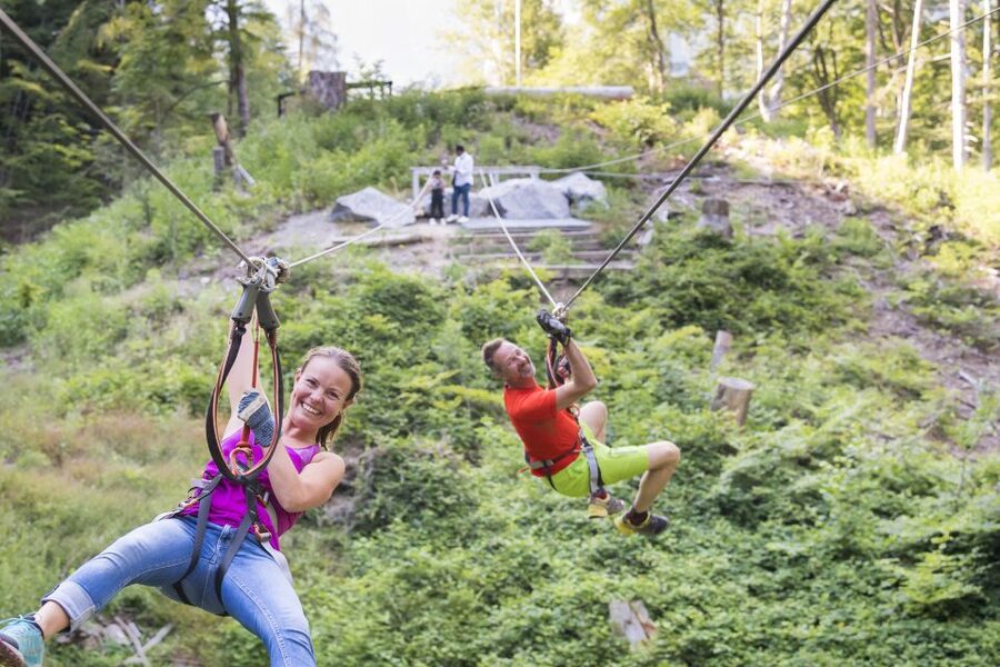 Rope Park Interlaken: Climbing Adventure with Entry Ticket - Arriving at Seilpark Interlaken, right by the action