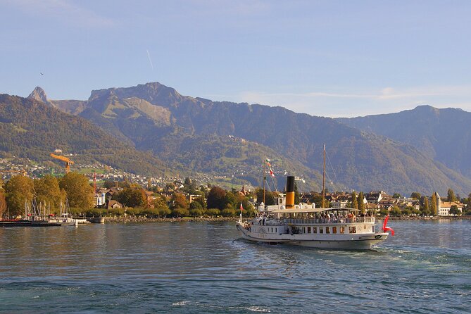 Round trip cruise from Vevey to Chillon - Continuing onward: Villeneuve, Le Bouveret, and St Gingolph views