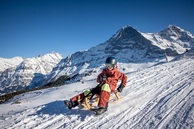 Sledding Cheese Fondue, Chocolate - Getting back to Grindelwald or Lauterbrunnen after Holenstein