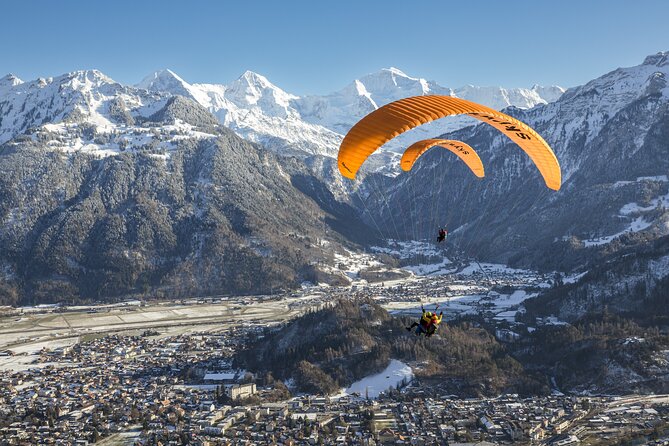 Tandem Paragliding Experience with Transport from Interlaken - In the sky over Interlaken, why the views are the whole point