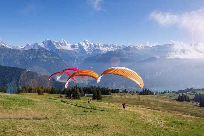 Tandem Paragliding Experience with Transport from Interlaken - A quick note on photos and video add-ons