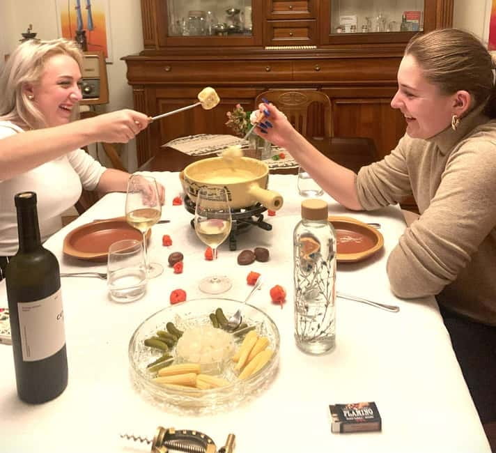 Traditional Swiss Dinner: Cheese Fondue, Appetizers/Dessert - The Hosting Style Is The Secret Ingredient (Fabio And Anita)