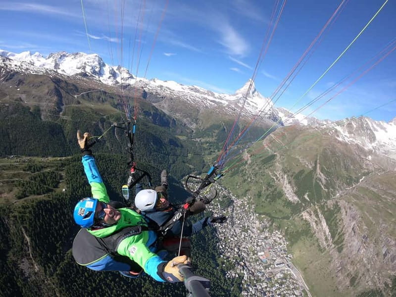 Zermatt: Tandem Paragliding Flight - Best Matterhorn Views - Getting oriented in Zermatt, before the jump-off