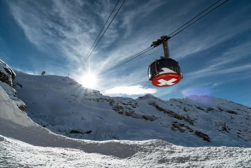 Zurich: Lucerne Trip, Igloo Fondue and Titlis Rotair Option - Titlis Cliff Walk and Ice Grotto, the glacier bonus