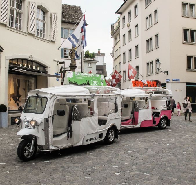 Zurich: Private eTukTuk City Tour - Lake Zurich and the Limmat: the city’s calmer side in under two hours